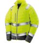 Result Soft padded safety jacket fluorescent_yellow/grey