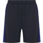 Finden+Hales Adults' knitted shorts with zip pockets navy/royal