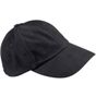 Beechfield Casquette en coton épais gratté de profil bas black