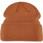 Build Your Brand Heavy Knit Beanie camel