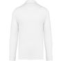 kariban Polo jersey manches longues homme white