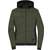 James&Nicholson Ladies´ Padded Hybrid Jacket olive_melange/black