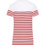 Kariban T-shirt marin col rond Bio femme white/red_stripe
