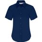 fruit of the loom Short Sleeve Oxford Shirt Lady-Fit marine