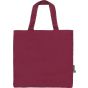 Neutral Twill Shopper Bag bordeaux