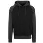 Build Your Brand Raglan Hoody black/charcoal