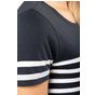 kariban T-shirt marin col rond Bio femme navy/white_stripe