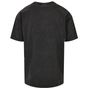 Build Your Brand Acid Washed Heavy Oversize Tee black