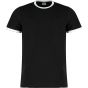 Kustom Kit Fashion Fit Ringer Tee Black / White