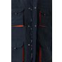 Velilla Gilet matelassé bicolore multipoches navy/orange