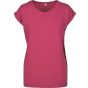 Build Your Brand Ladies Extended Shoulder Tee hibiskus_pink