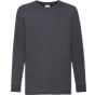 fruit of the loom Kids valueweight long sleeve T dark heather grey