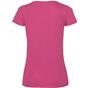 fruit of the loom Valueweight V-Neck T Lady-Fit fuchsia