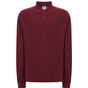 JHK Polo regular man long sleeves burgundy