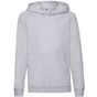 fruit of the loom Lightweight Hooded Sweat Kids heather_grey