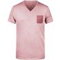 James&Nicholson Men´s Slub-T - soft_pink - S