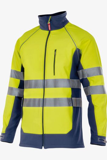 Image produit Blouson softshell bicolore haute visibilité