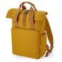 Bagbase Sac à dos pour ordinateur avec rabat enroulable et double anses recyclé mustard