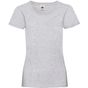 fruit of the loom Tee-shirt femme Valueweight heather_grey