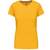 kariban T-shirt col rond manches courtes femme - yellow - 3XL