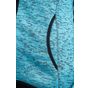 James&Nicholson Ladies' Knitted Fleece Hoody blue_melange/black