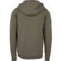 Build Your Brand Heavy Zip Hoody olive