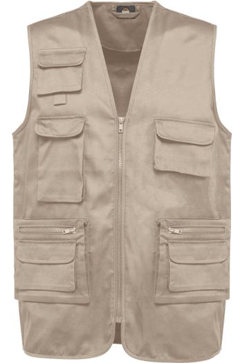 Image produit Gilet polycoton multipoches doublé unisexe