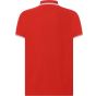 JHK Man regular polo red/white