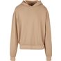 Build Your Brand Acid Washed Oversize Hoody union_beige