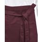 SG Accessories - Bistro Berlin Long Bistro Apron with Vent and Pocket burgundy