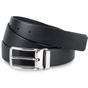 K-up Ceinture classique en cuir pleine fleur - 30mm black