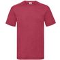 fruit of the loom Valueweight T rouge_chine