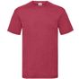 fruit of the loom Valueweight T - rouge_chine - 2XL