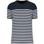 Kariban T-shirt marin col rond Bio homme navy/white_stripe