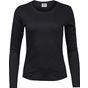 Tee Jays Ladies LS Interlock T-Shirt black