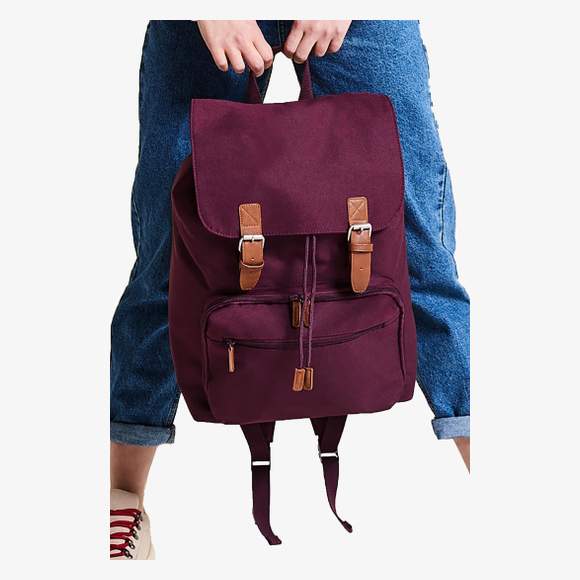 Vintage laptop backpack Bagbase