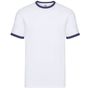 fruit of the loom Ringer Tee white/navy