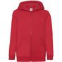 fruit of the loom Kids Classic Hooded Sweat Jacket rouge