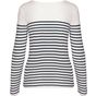 Kariban marinière manches longues femme striped_white/navy