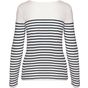 kariban marinière manches longues femme striped_white/navy