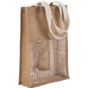 kimood Sac porte bouteilles en jute natural/gold