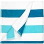 The One Towelling Beach Towel Stripe petrol/mint/white