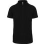 WK Designed To Work Polo col boutons pression manches courtes homme black