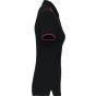 WK Designed To Work Polo Day To Day contrasté manches courtes femme black/red