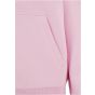 Build Your Brand Ladies Fluffy Zip Hoody Soft pink