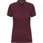 WK Designed To Work Polo manches courtes femme wine