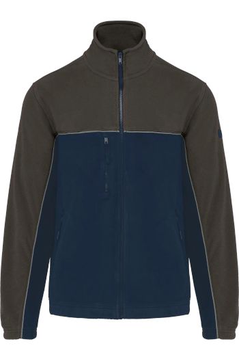 Image produit Veste micropolaire bicolore écoresponsable unisexe