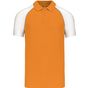 Kariban Polo Baseball orange/white