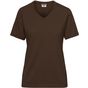 James&Nicholson Ladies´ Bio Workwear T-Shirt brown