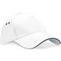 Beechfield Casquette Ultimate 5 panneaux à visière sandwich white/french_navy
